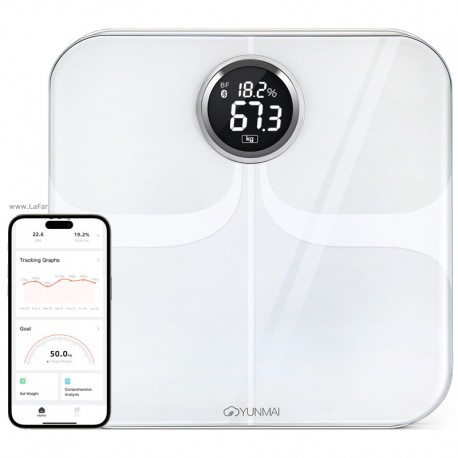 Pesa Inteligente YUNMAI Premium Blanca