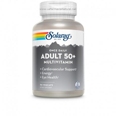 Adultos 50+ MultiVitaminas y Minerales  (90 cap) - Solaray