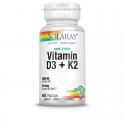 Vitamina D3+K2 mk7 5000UI (60 cap) - Solaray
