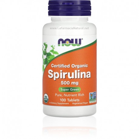 Spirulina Organica (100 cap) - Now